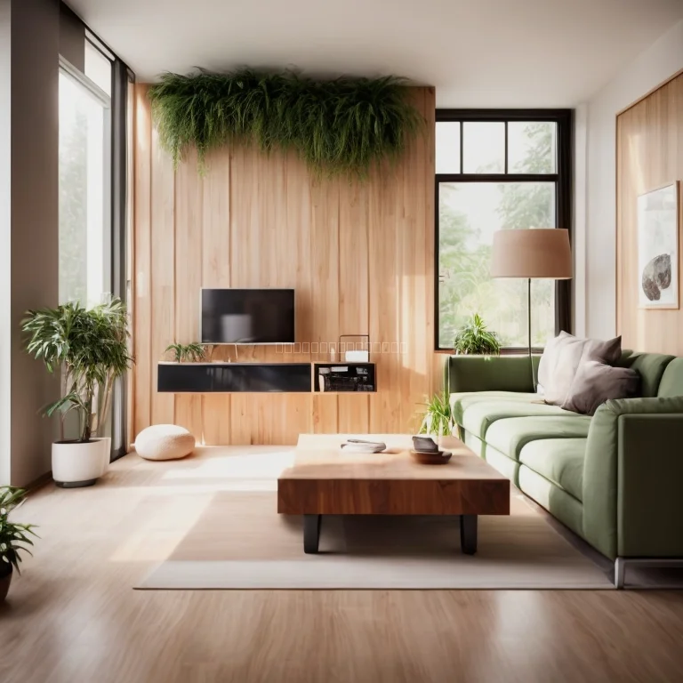 Vue d’une maison moderne équipée de capteurs intelligents et panneaux solaires